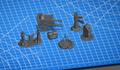 Example terrain from a Dice Warden Forge campaign box, roadside encounter scatter set